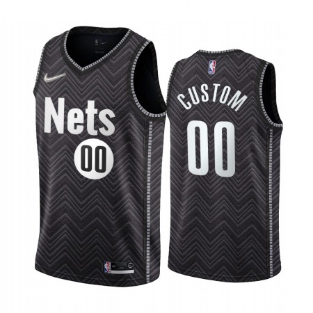Camisetas Hombre Brooklyn Nets Personalizadas 2020-21 Earned Edition Swingman